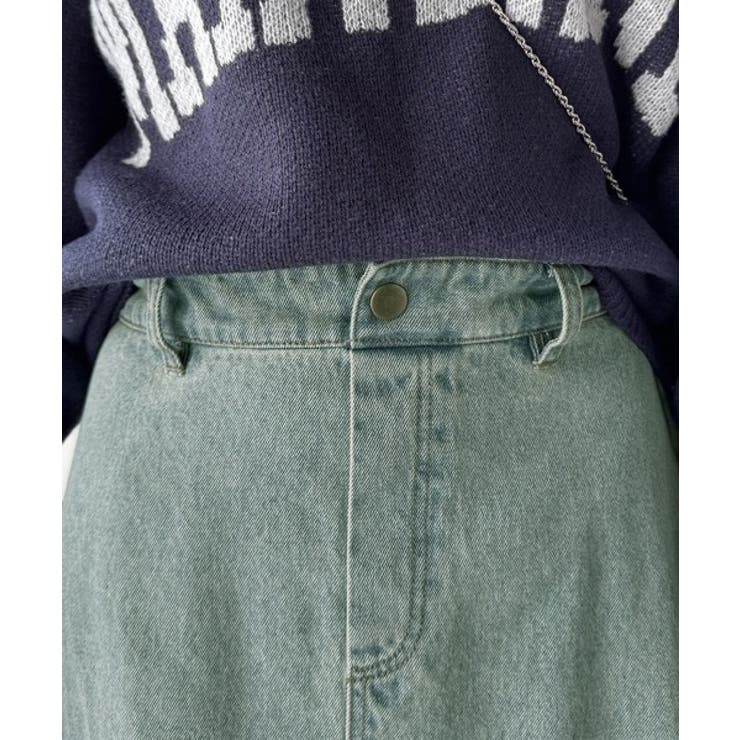 綿100％ 主役級の美フレアスカートでコーデの格上げ デニムフレアスカート（ロン… | Classical Elf  | 詳細画像16 