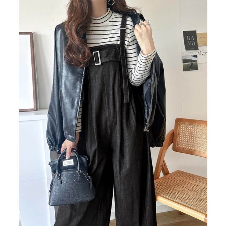 2WAYで楽しむ！旬シルエット。太ベルトライトオンスデニムサロペット | Classical Elf  | 詳細画像12 