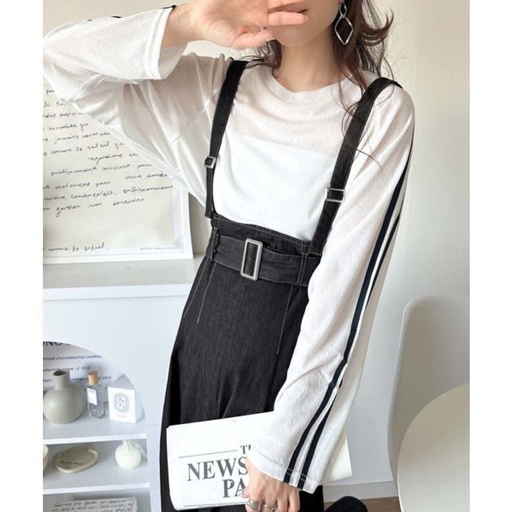 2WAYで楽しむ！旬シルエット。太ベルトライトオンスデニムサロペット | Classical Elf  | 詳細画像1 