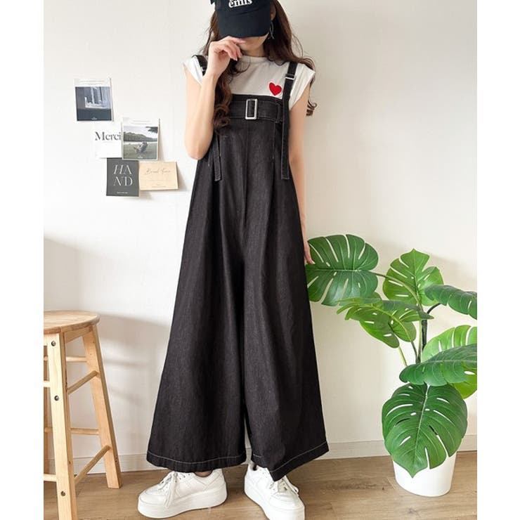 2WAYで楽しむ！旬シルエット。太ベルトライトオンスデニムサロペット | Classical Elf  | 詳細画像6 