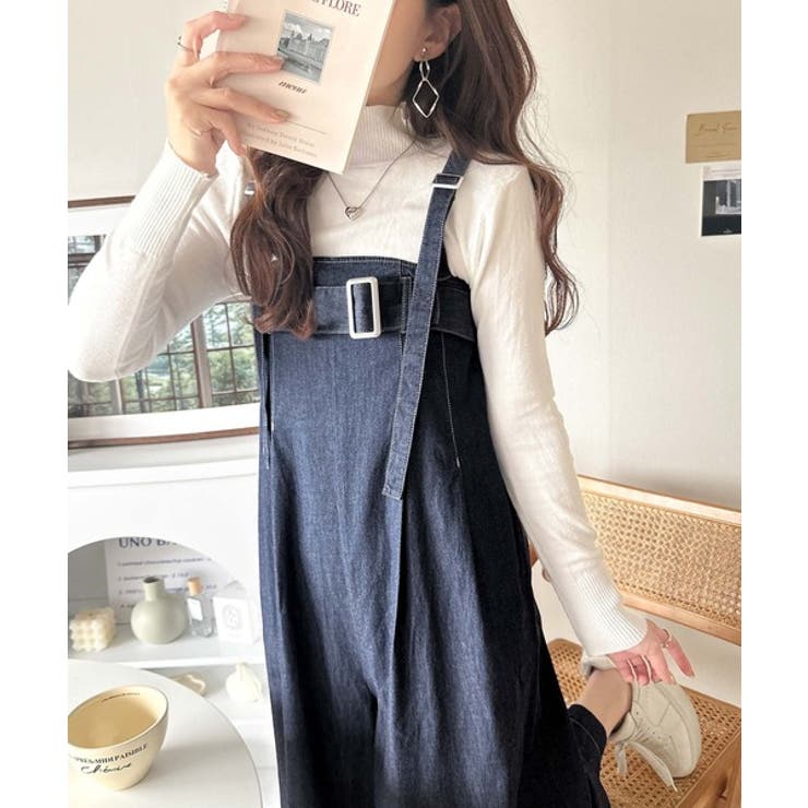 2WAYで楽しむ！旬シルエット。太ベルトライトオンスデニムサロペット | Classical Elf  | 詳細画像31 