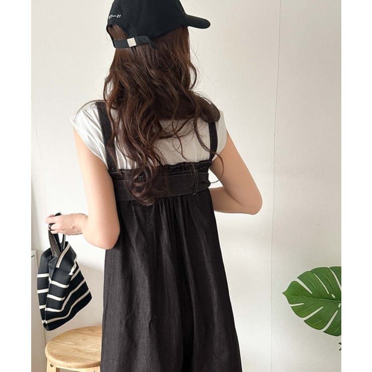 2WAYで楽しむ！旬シルエット。太ベルトライトオンスデニムサロペット | Classical Elf  | 詳細画像10 