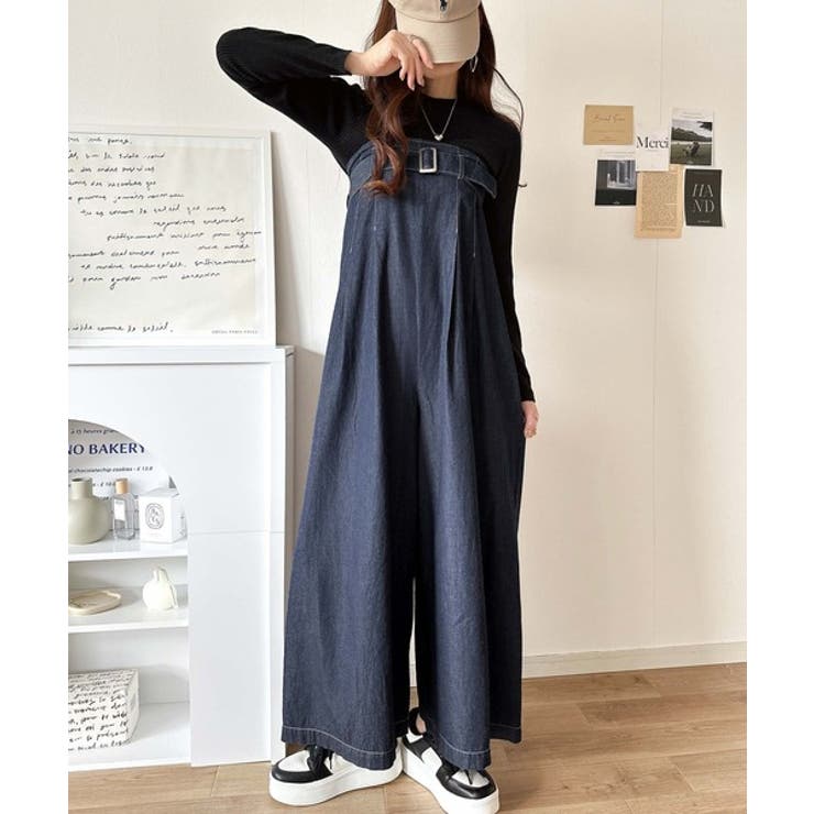 2WAYで楽しむ！旬シルエット。太ベルトライトオンスデニムサロペット | Classical Elf  | 詳細画像29 