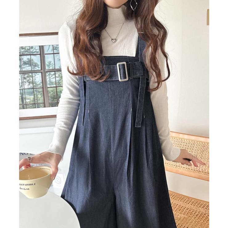 2WAYで楽しむ！旬シルエット。太ベルトライトオンスデニムサロペット | Classical Elf  | 詳細画像35 