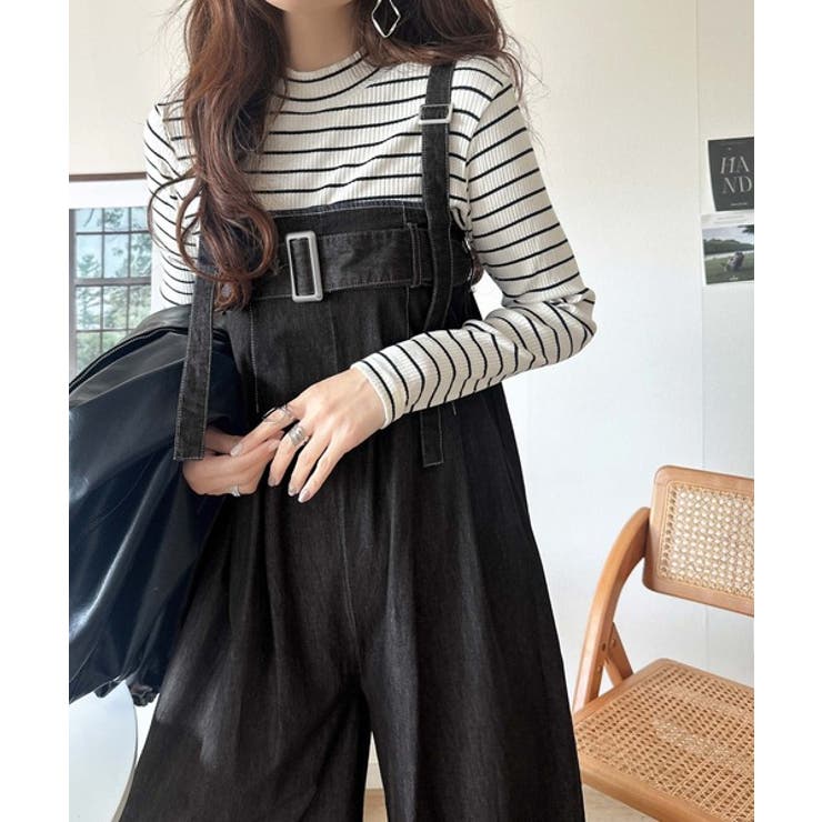 2WAYで楽しむ！旬シルエット。太ベルトライトオンスデニムサロペット | Classical Elf  | 詳細画像11 