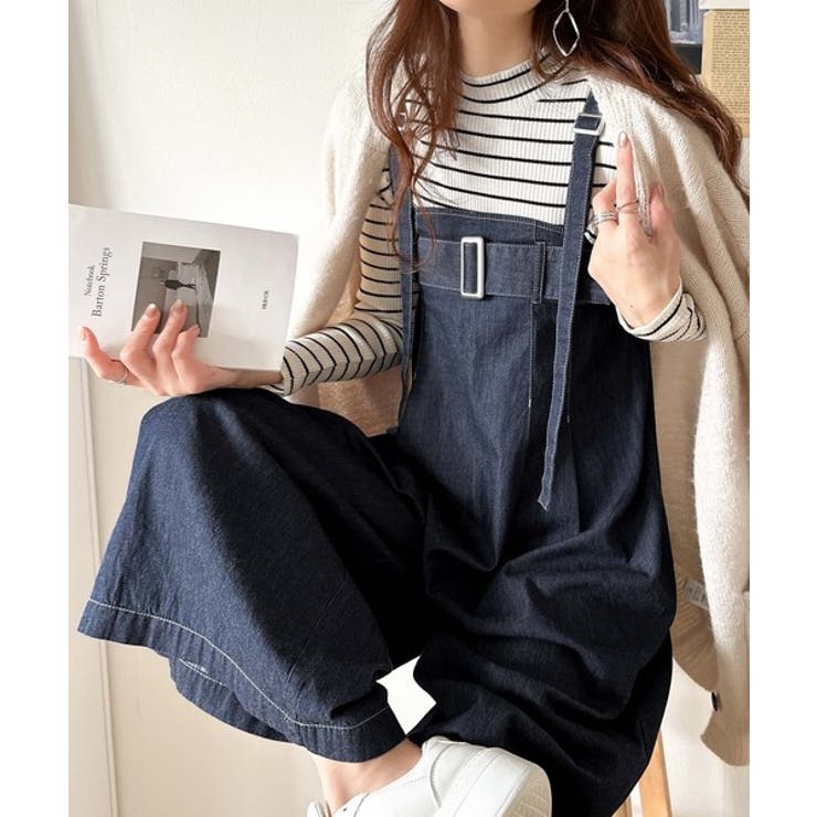 2WAYで楽しむ！旬シルエット。太ベルトライトオンスデニムサロペット | Classical Elf  | 詳細画像20 