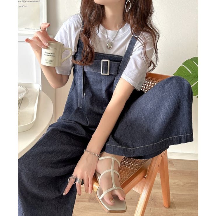 2WAYで楽しむ！旬シルエット。太ベルトライトオンスデニムサロペット | Classical Elf  | 詳細画像21 