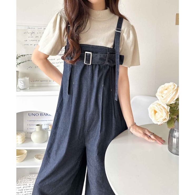 2WAYで楽しむ！旬シルエット。太ベルトライトオンスデニムサロペット | Classical Elf  | 詳細画像23 