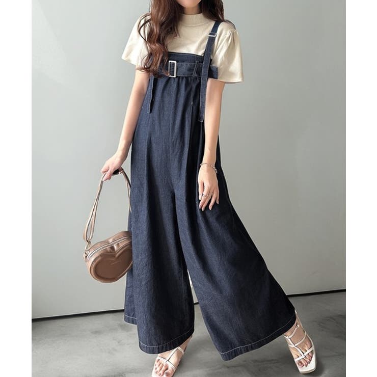 2WAYで楽しむ！旬シルエット。太ベルトライトオンスデニムサロペット | Classical Elf  | 詳細画像24 