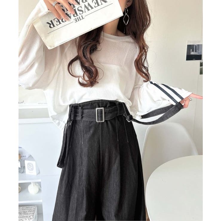 2WAYで楽しむ！旬シルエット。太ベルトライトオンスデニムサロペット | Classical Elf  | 詳細画像14 