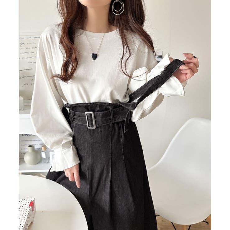 2WAYで楽しむ！旬シルエット。太ベルトライトオンスデニムサロペット | Classical Elf  | 詳細画像15 