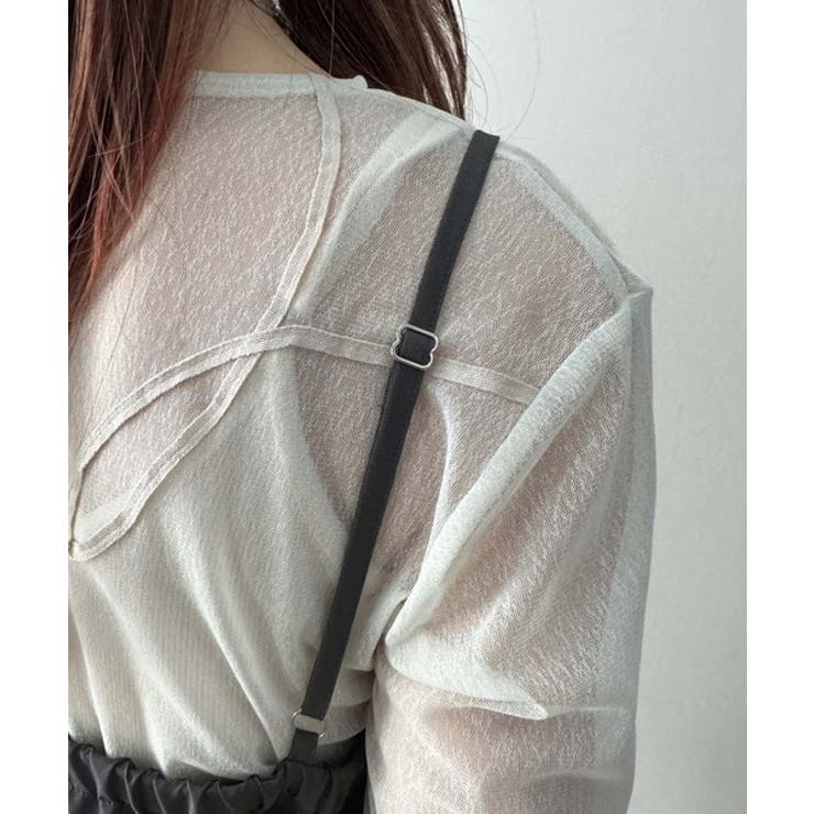 脚長美シルエット！センタープレス入りストレッチキャミサロペット | Classical Elf  | 詳細画像24 