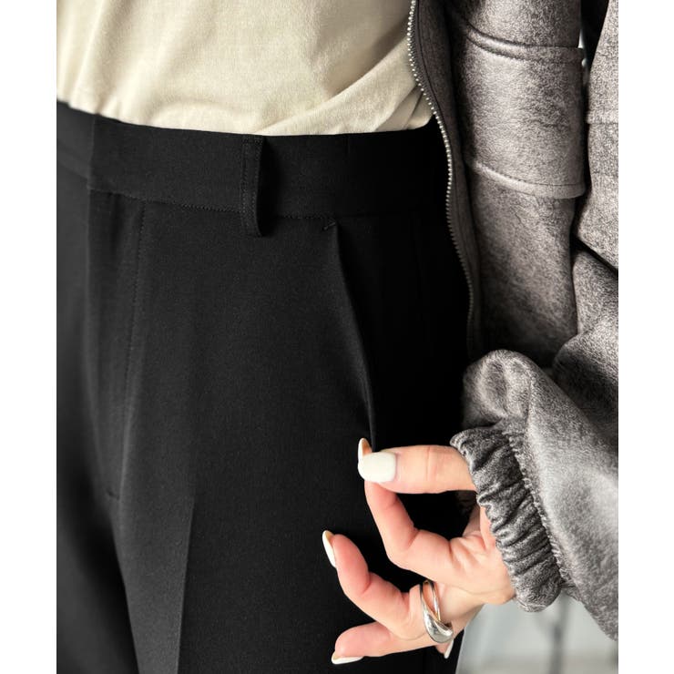 【UVカット・防しわ機能】洗濯機OKの最強アイテム！美脚シルエットフレアパンツ | Classical Elf  | 詳細画像16 