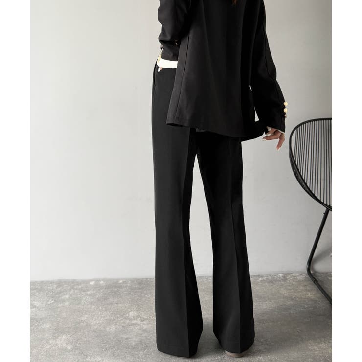 【UVカット・防しわ機能】洗濯機OKの最強アイテム！美脚シルエットフレアパンツ | Classical Elf  | 詳細画像4 