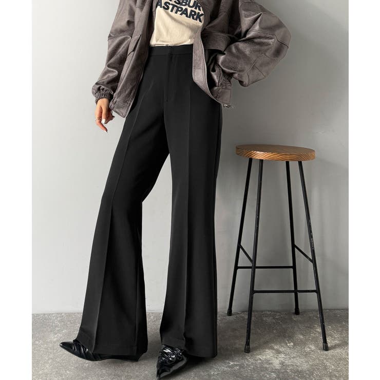 【UVカット・防しわ機能】洗濯機OKの最強アイテム！美脚シルエットフレアパンツ | Classical Elf  | 詳細画像6 