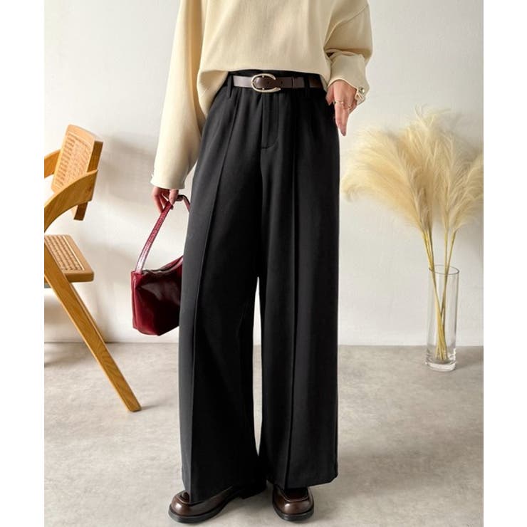 美脚もこなれ感も両立！大人の洒落ワイドが主役になる、ブラッシュドジャージハイウエ… | Classical Elf  | 詳細画像9 