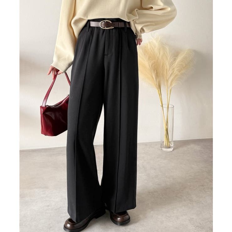 美脚もこなれ感も両立！大人の洒落ワイドが主役になる、ブラッシュドジャージハイウエ… | Classical Elf  | 詳細画像6 