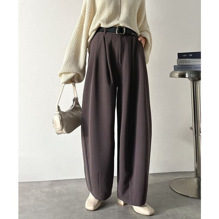 1年中使えて、ONもOFFも主役級。高機能タックワイドカーブシルエットスラックス… | Classical Elf  | 詳細画像17 