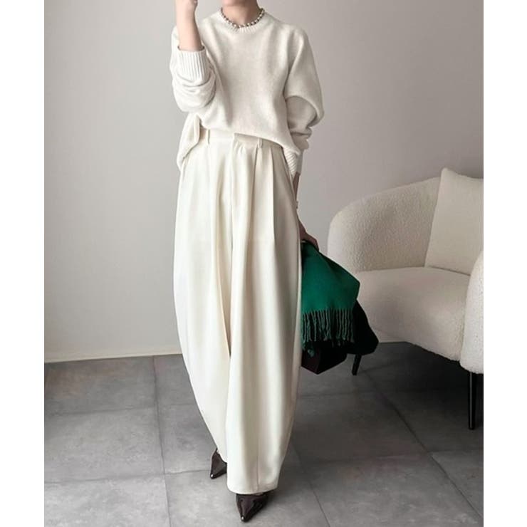 1年中使えて、ONもOFFも主役級。高機能タックワイドカーブシルエットスラックス… | Classical Elf  | 詳細画像4 