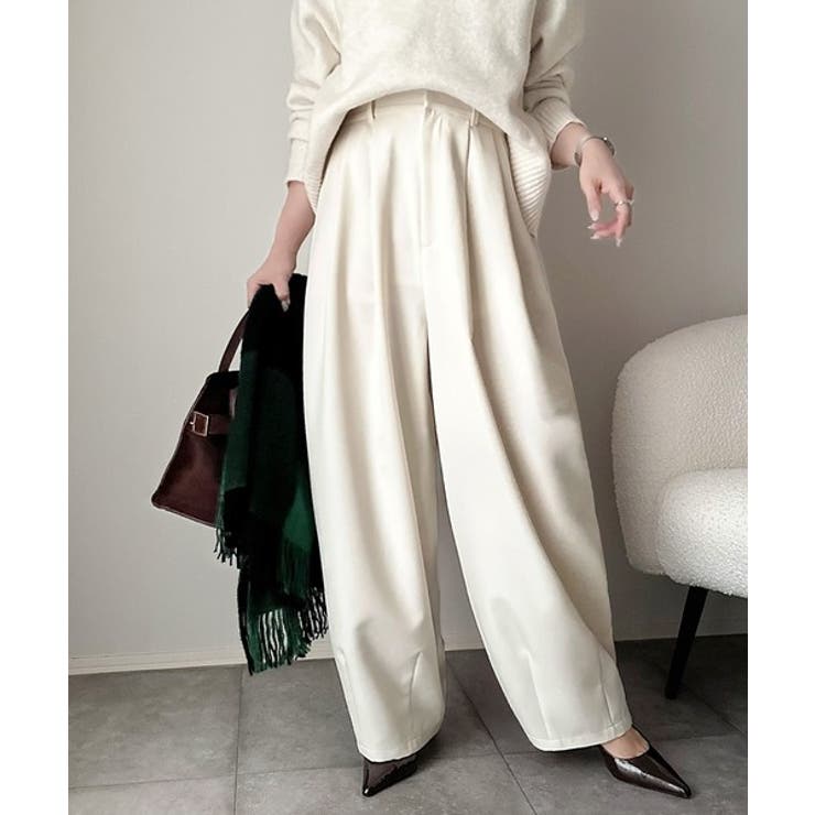 1年中使えて、ONもOFFも主役級。高機能タックワイドカーブシルエットスラックス… | Classical Elf  | 詳細画像6 