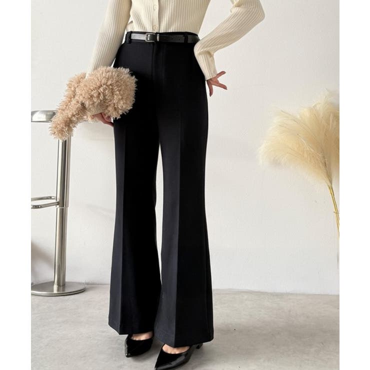 エレガントなフレアシルエットで、スタイルアップを実現！ブラッシュドジャージーセミ… | Classical Elf  | 詳細画像8 