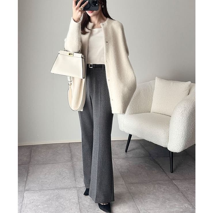 エレガントなフレアシルエットで、スタイルアップを実現！ブラッシュドジャージーセミ… | Classical Elf  | 詳細画像10 