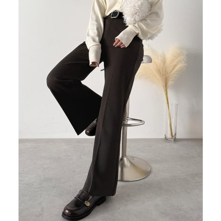 エレガントなフレアシルエットで、スタイルアップを実現！ブラッシュドジャージーセミ… | Classical Elf  | 詳細画像19 