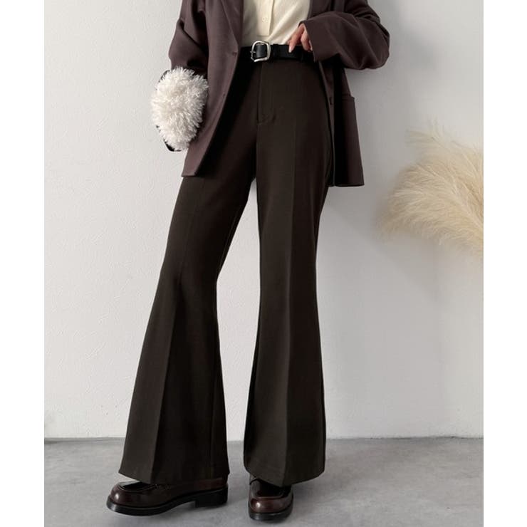 エレガントなフレアシルエットで、スタイルアップを実現！ブラッシュドジャージーセミ… | Classical Elf  | 詳細画像20 