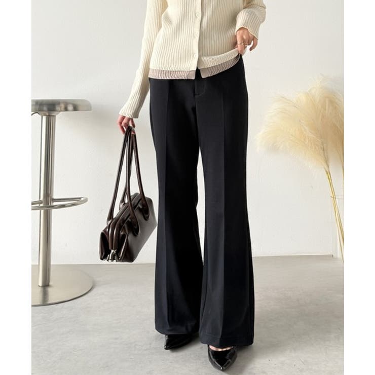 エレガントなフレアシルエットで、スタイルアップを実現！ブラッシュドジャージーセミ… | Classical Elf  | 詳細画像4 