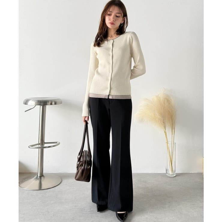 エレガントなフレアシルエットで、スタイルアップを実現！ブラッシュドジャージーセミ… | Classical Elf  | 詳細画像6 