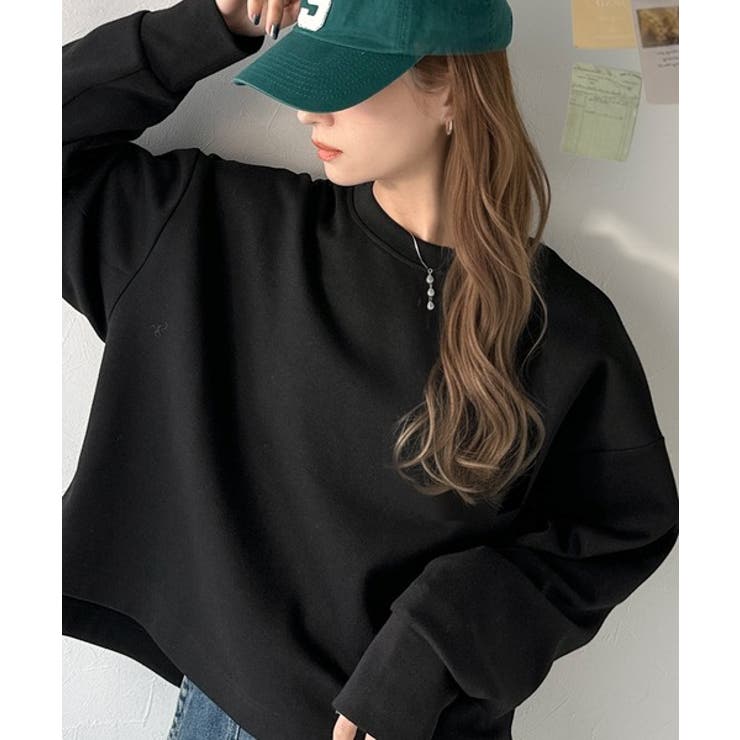 ブラック | 一枚で洒落る、大人のリラックスカジュアル。ヘビーウェイトスウェットプルオーバー | Classical Elf 