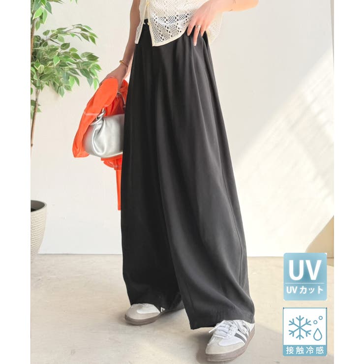 ブラック | 【UVカット 接触冷感機能付き】バレルシルエットでスッキリと、大胆に。ビンテージ… | Classical Elf 