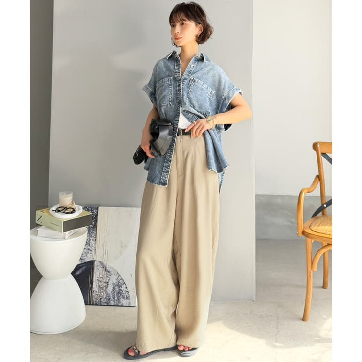 【UVカット 接触冷感機能付き】バレルシルエットでスッキリと、大胆に。ビンテージ… | Classical Elf  | 詳細画像13 