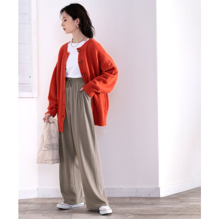 裏ピーチ起毛！＋3度に包まれて。暖かコットンイージーフレアパンツ | Classical Elf  | 詳細画像26 