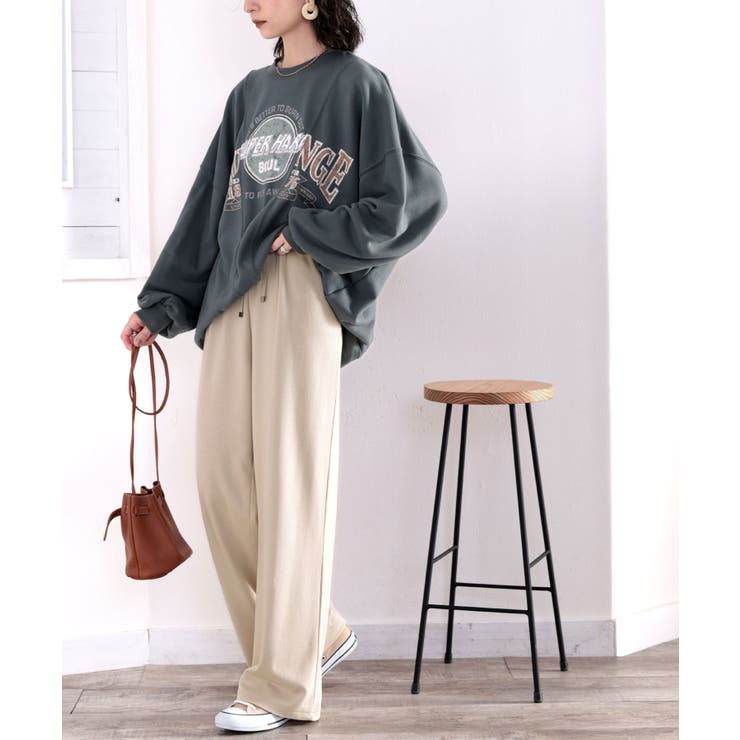 裏ピーチ起毛！＋3度に包まれて。暖かコットンイージーフレアパンツ | Classical Elf  | 詳細画像39 