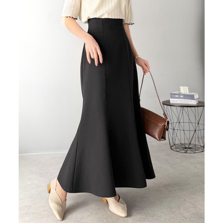 フレアシルエットで360度美人見え♪ダブルクロス素材バックシャーリングマーメイド… | Classical Elf  | 詳細画像9 