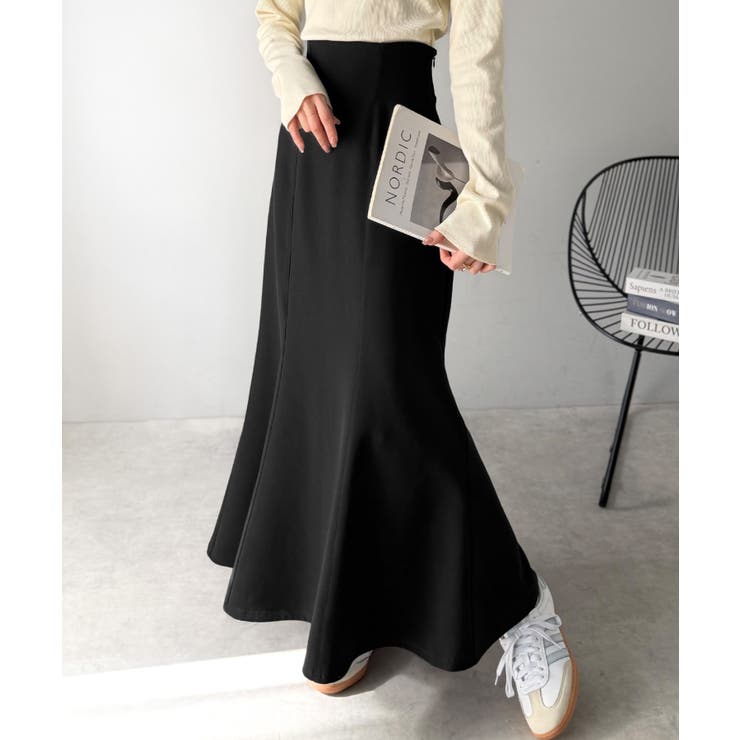 フレアシルエットで360度美人見え♪ダブルクロス素材バックシャーリングマーメイド… | Classical Elf  | 詳細画像10 