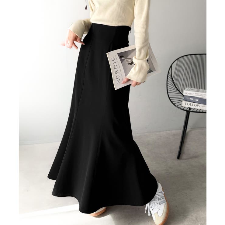 フレアシルエットで360度美人見え♪ダブルクロス素材バックシャーリングマーメイド… | Classical Elf  | 詳細画像12 