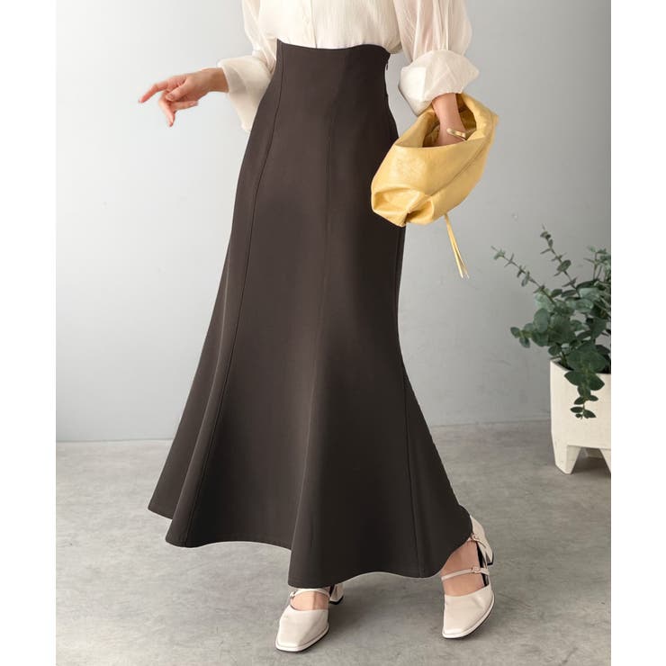 フレアシルエットで360度美人見え♪ダブルクロス素材バックシャーリングマーメイド… | Classical Elf  | 詳細画像17 