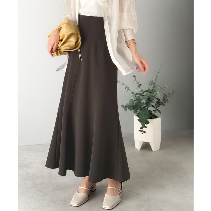 フレアシルエットで360度美人見え♪ダブルクロス素材バックシャーリングマーメイド… | Classical Elf  | 詳細画像18 