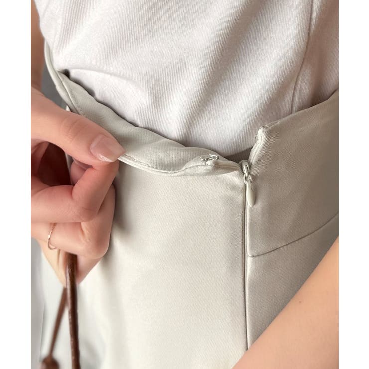 フレアシルエットで360度美人見え♪ダブルクロス素材バックシャーリングマーメイド… | Classical Elf  | 詳細画像23 