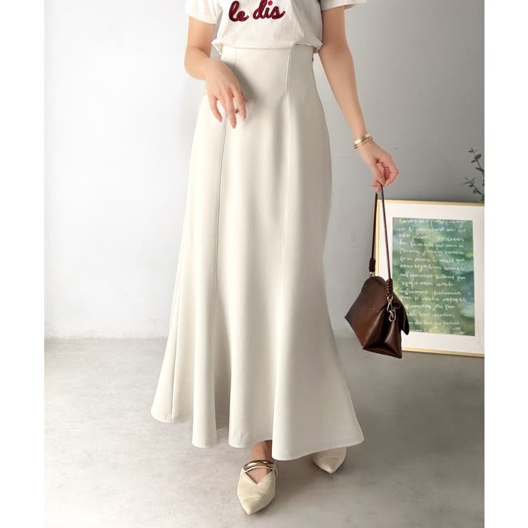 フレアシルエットで360度美人見え♪ダブルクロス素材バックシャーリングマーメイド… | Classical Elf  | 詳細画像5 