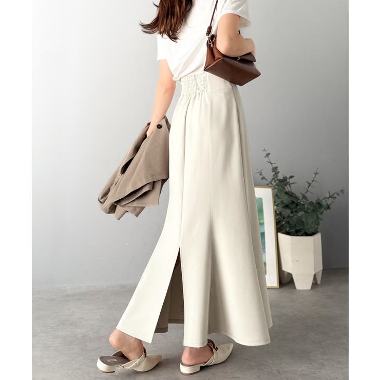 フレアシルエットで360度美人見え♪ダブルクロス素材バックシャーリングマーメイド… | Classical Elf  | 詳細画像6 