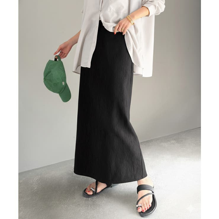 ブラック | 【吸水速乾 防シワ機能付き】お手入れラクチン♪縦ライン強調で、すっきり細見え。ウ… | Classical Elf 