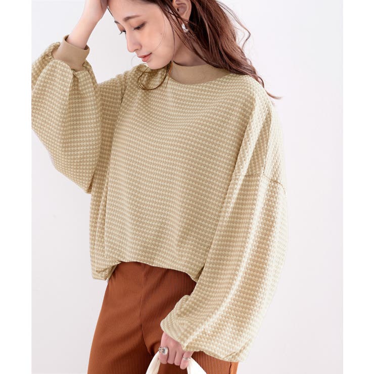 RII様❤️6点☘️T13965☘️新品Classical Elfハニカム柄ジャガード セール】レトロムードな夏の1枚。ハニカム柄ジャガード