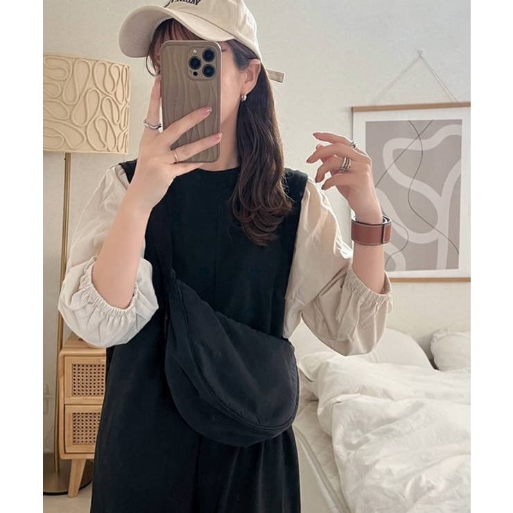 旬顔、ぽわん袖。異素材ドッキングワンピース | Classical Elf  | 詳細画像5 