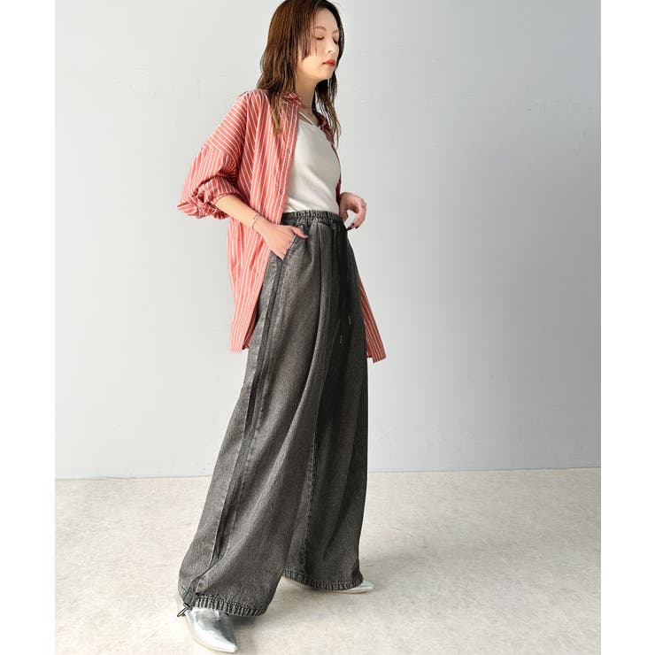 Happyストライプ！ワンポイント刺繍オーバーシャツ | Classical Elf  | 詳細画像54 