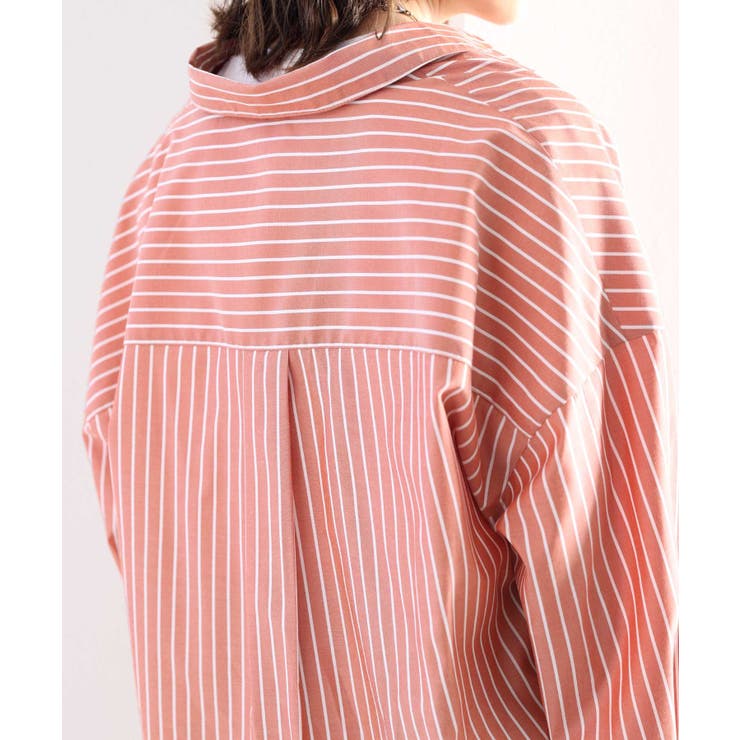 Happyストライプ！ワンポイント刺繍オーバーシャツ | Classical Elf  | 詳細画像57 