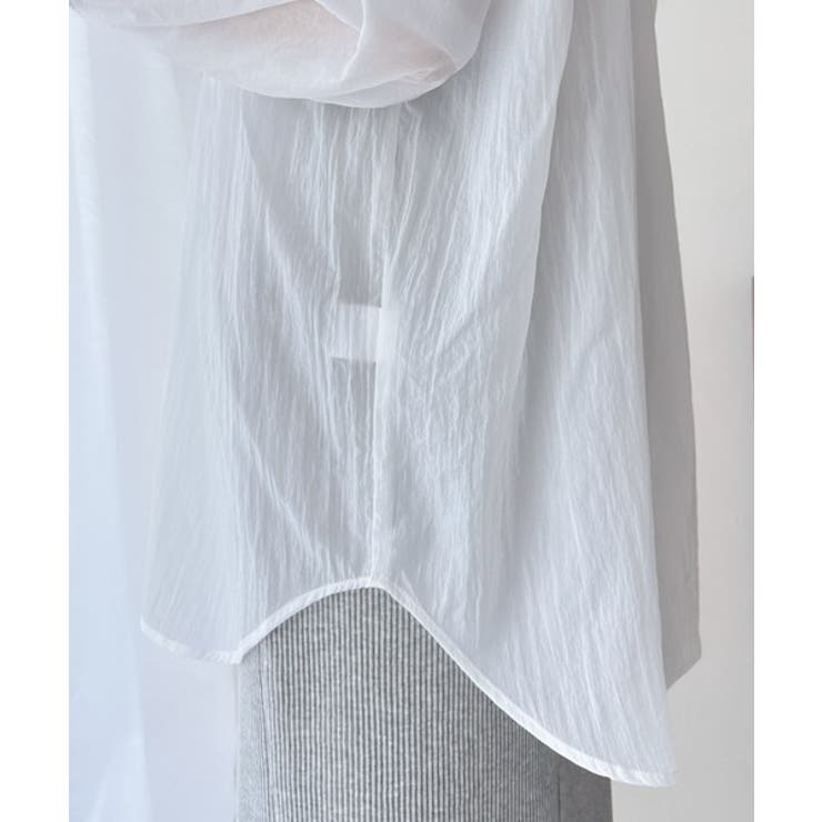 リラックスムード溢れるオーバーサイズ。立体胸ポケットシアーシャツ | Classical Elf  | 詳細画像25 