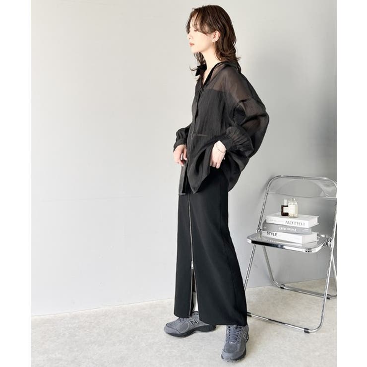 ブラウス シャツ カシュクールシャイニーシアーシャツ レディース NATURAL BEAUTY BASIC ブラウス シャツ 「Oggi掲載」シャイニー